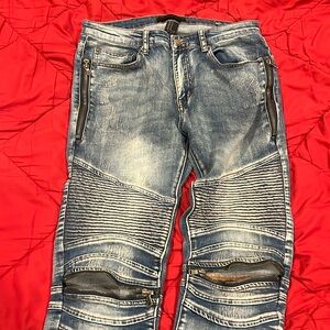 Biker jeans